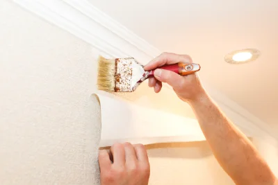Pose de papier peint à Quincy-Voisins — revêtements muraux et toiles de verre
